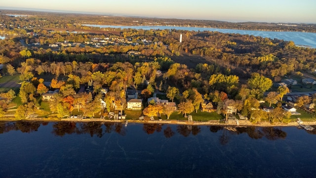 884 White Clover Beach Rd, Detroit Lakes, MN 56501 - aerial view at dusk with a water view