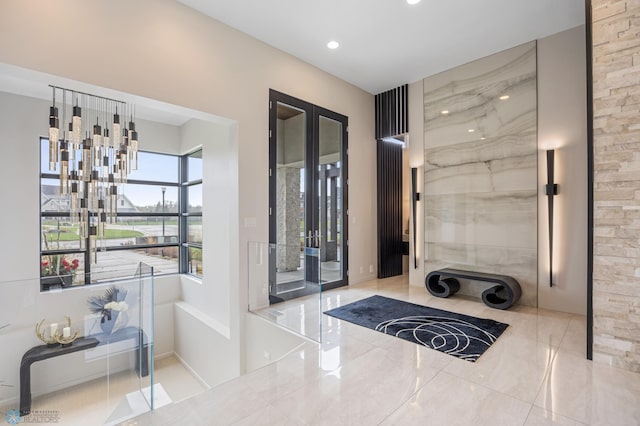 505 Tessa Dr, Moorhead, MN 56560 - interior space with french doors and recessed lighting