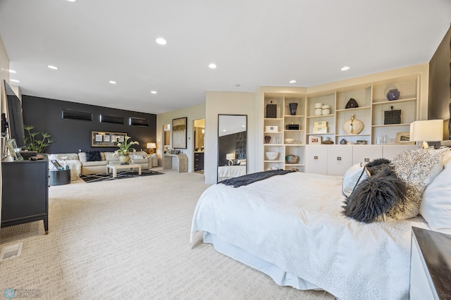 505 Tessa Dr, Moorhead, MN 56560 - carpeted bedroom with visible vents and recessed lighting