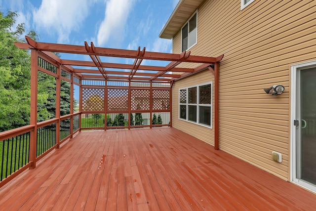 103 Grandview Ct, Buffalo, MN 55313 - wooden terrace with a pergola