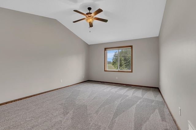 103 Grandview Ct, Buffalo, MN 55313 - unfurnished room with lofted ceiling, light carpet, ceiling fan, and baseboards