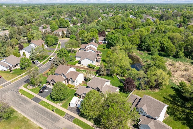 aerial perspective of suburban area
