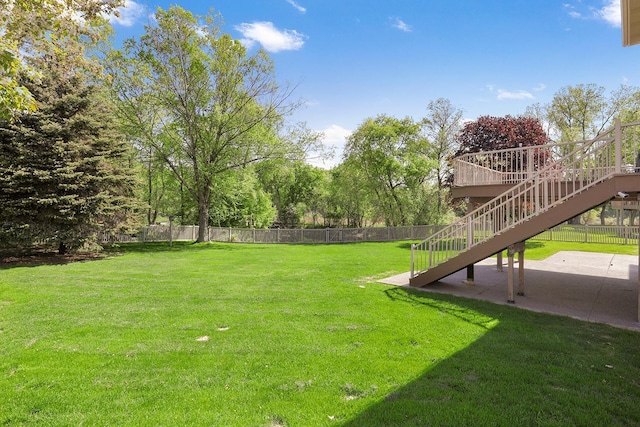 2085 128th Ln NE, Blaine, MN 55449 - view of yard featuring a patio area and stairway