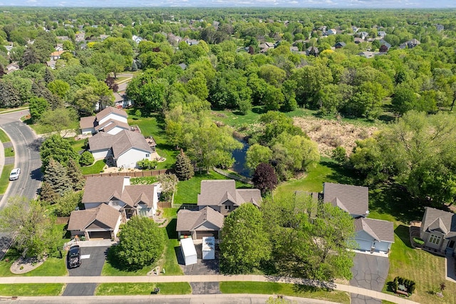 2085 128th Ln NE, Blaine, MN 55449 - aerial view of residential area with a heavily wooded area