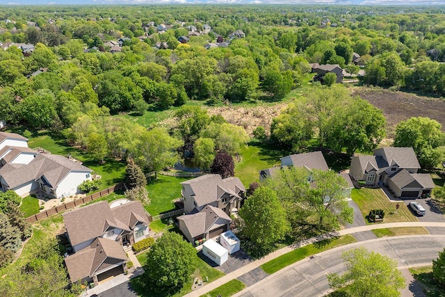 2085 128th Ln NE, Blaine, MN 55449 - aerial view of residential area with a heavily wooded area