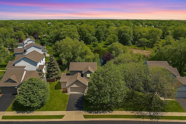 2085 128th Ln NE, Blaine, MN 55449 - aerial view at dusk of a wooded view