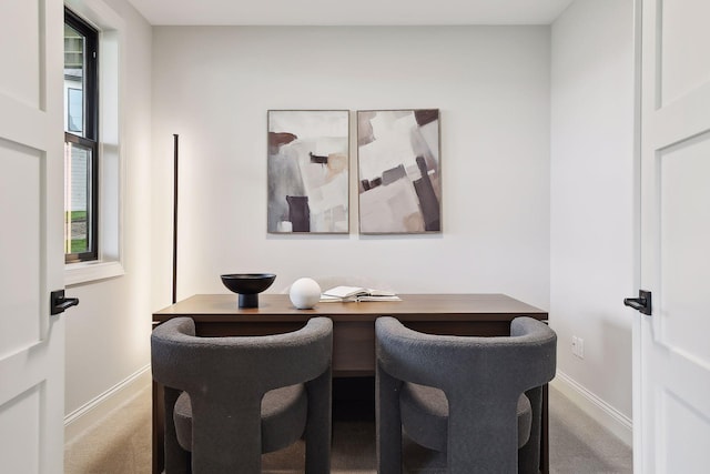 9511 Eagle Ridge Rd, Chanhassen, MN 55317 - dining space with carpet floors and an office area