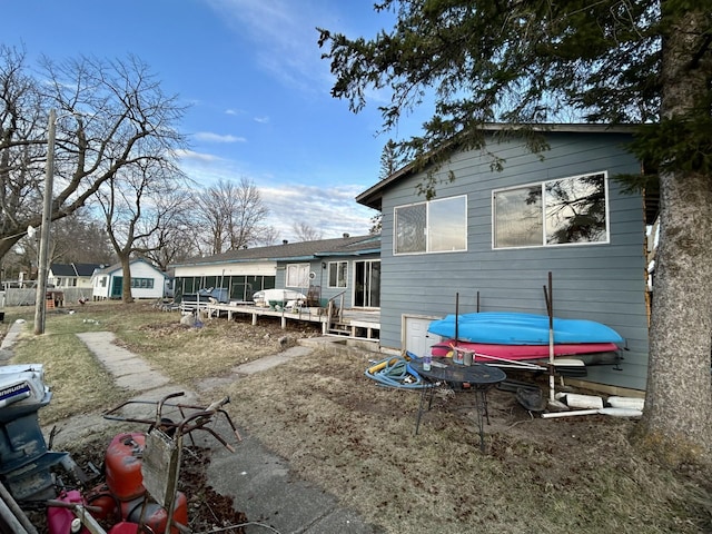 view of back of property
