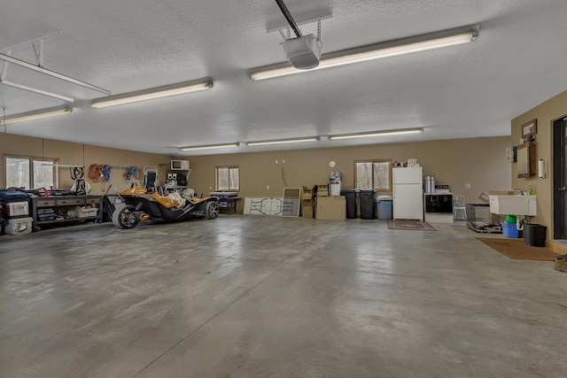 26182 Jericho Rd, Saint Joseph Twp, MN 56301 - garage featuring freestanding refrigerator and a garage door opener