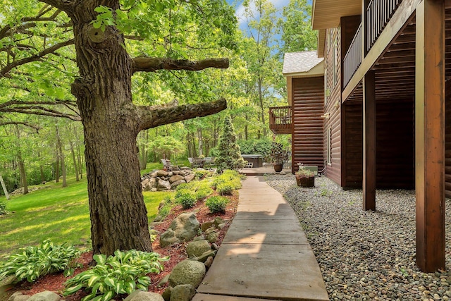 26182 Jericho Rd, Saint Joseph Twp, MN 56301 - view of yard featuring a wooden deck