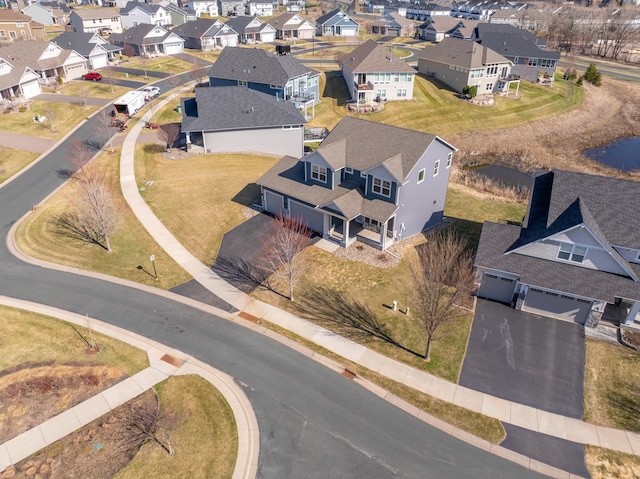 bird's eye view featuring a residential view