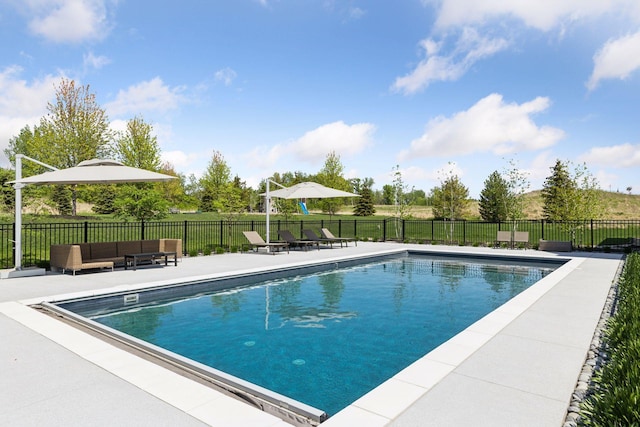 7450 73rd Ct N, Grant, MN 55082 - view of pool with an outdoor hangout area and a patio