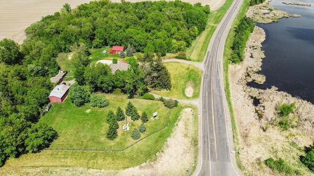 3375 Stark Rd NE, Cambridge Twp, MN 55008 - bird's eye view of a nearby body of water and a main thoroughfare