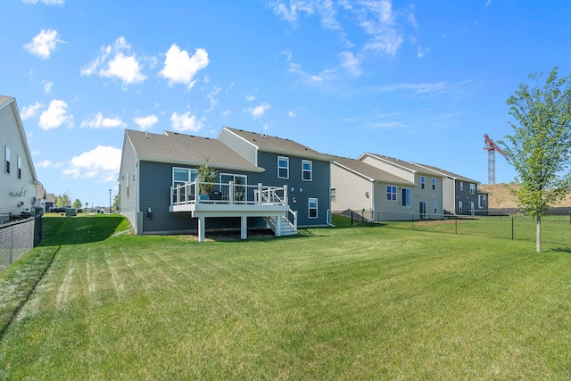 8506 Titanium Cir, Woodbury, MN 55129 - back of house featuring a deck and a residential view