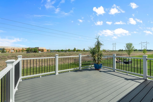 8506 Titanium Cir, Woodbury, MN 55129 - wooden terrace with a lawn
