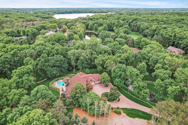 4325 Trillium Ln W, Minnetrista, MN 55364 - aerial view of property's location with a forest and a large body of water