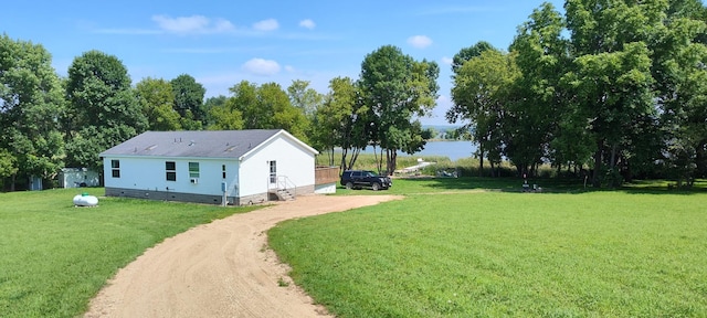 exterior space featuring driveway