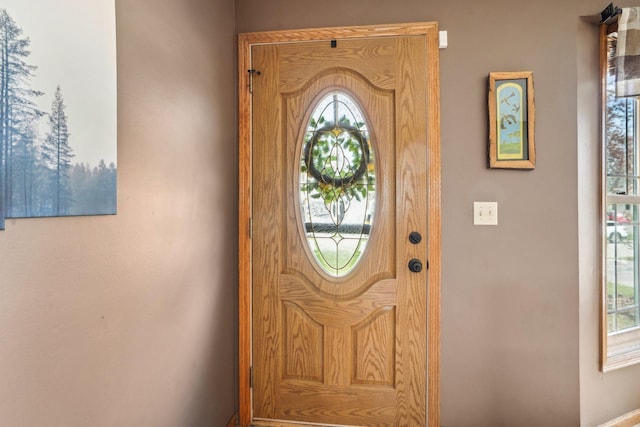 view of entrance foyer