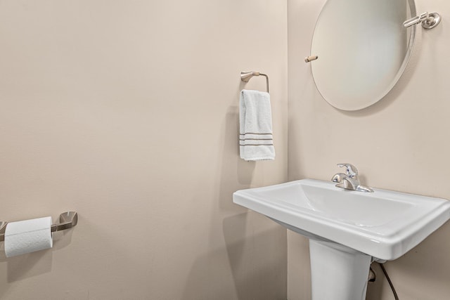 bathroom with a sink