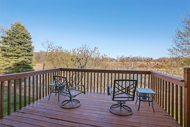 710 Rush Creek Ln, Rush City, MN 55069 - view of wooden terrace