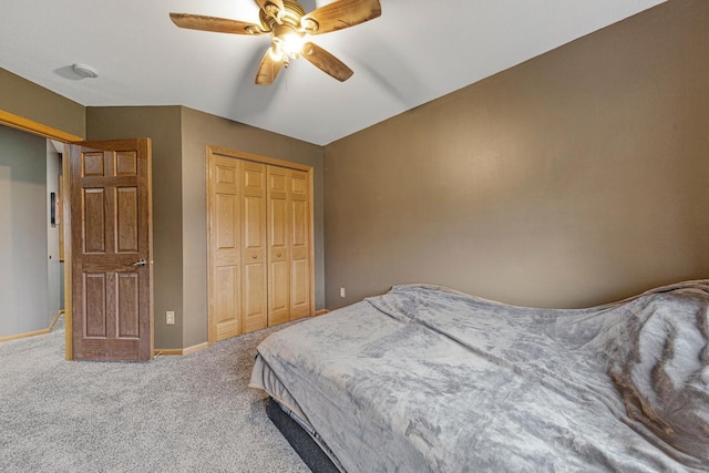 29107 Danel Ave, Randolph, MN 55065 - carpeted bedroom featuring baseboards, a closet, and a ceiling fan