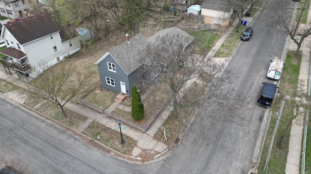 view from above of property