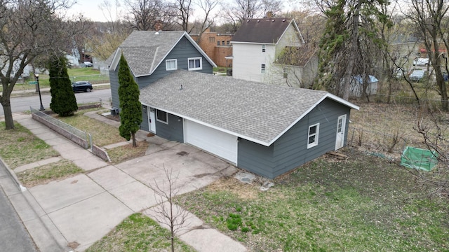 view from above of property