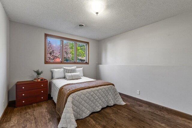 1302 Birch Dr, Hudson, WI 54016 - bedroom with wood finished floors and a textured ceiling
