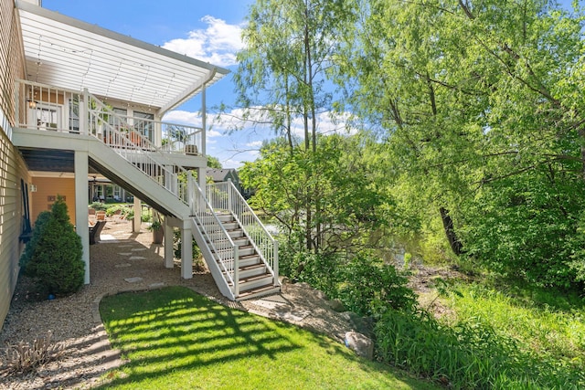 5761 Sunnybrook Ln, Minnetrista, MN 55364 - view of yard featuring stairway