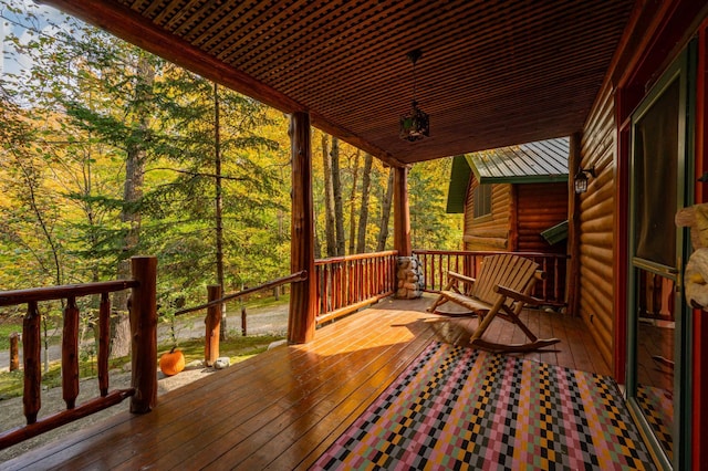 51641 Edgewater Rd, Spring Lake, MN 56680 - view of wooden terrace