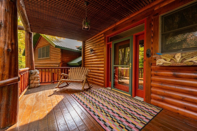 51641 Edgewater Rd, Spring Lake, MN 56680 - view of wooden deck