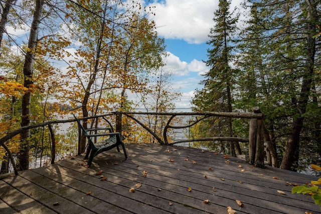51641 Edgewater Rd, Spring Lake, MN 56680 - view of wooden terrace