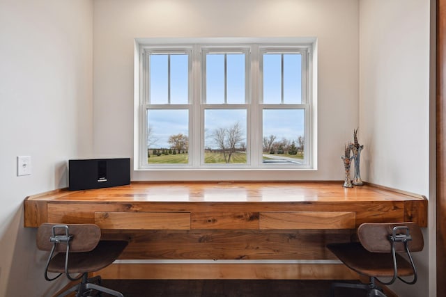 office area featuring plenty of natural light