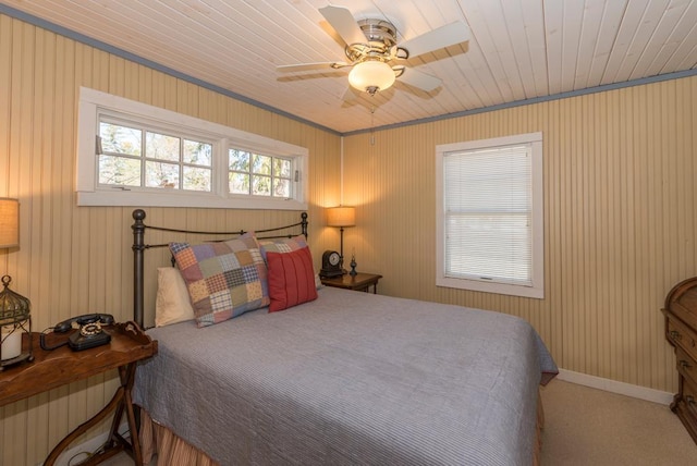 9472 Rocky Point Trl, Lake Shore, MN 56468 - bedroom featuring ceiling fan and crown molding