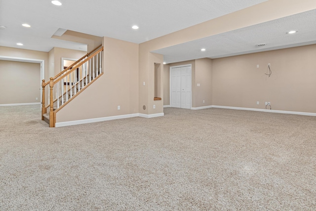 1337 Kenilworth Dr, Woodbury, MN 55125 - interior space with stairway, baseboards, and carpet flooring