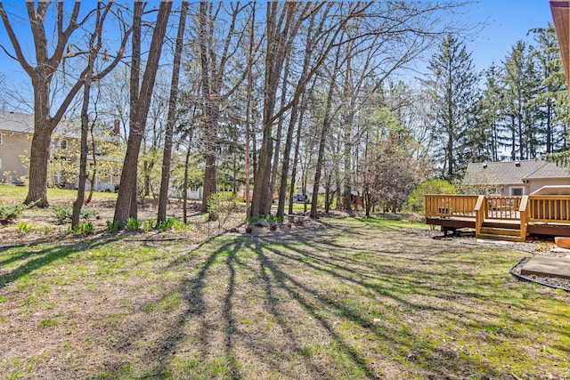 1337 Kenilworth Dr, Woodbury, MN 55125 - view of yard with a deck