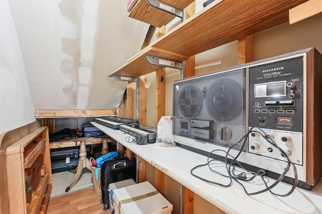 view of storage area
