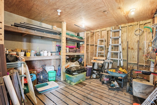 view of storage room