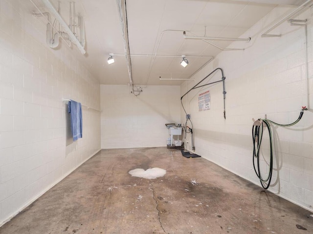 5501 Dewey Hill Rd Unit 233, Edina, MN 55439 - garage with concrete block wall