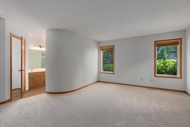 2228 White Pine Ct, Hudson, WI 54016 - empty room featuring light colored carpet and a textured ceiling