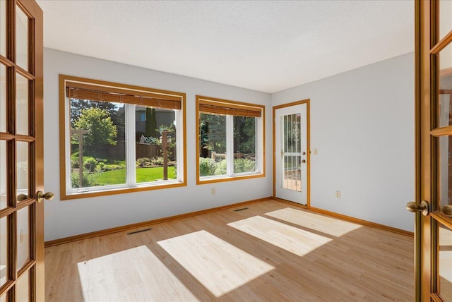 2228 White Pine Ct, Hudson, WI 54016 - spare room featuring light wood-style flooring and french doors