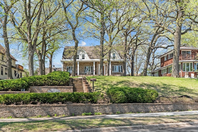5224 17th Ave S, Minneapolis, MN 55417 - view of front facade with a front yard and stone siding