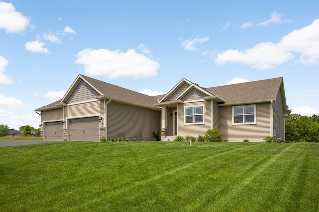 3839 189th Ln NW, Oak Grove, MN 55303 - view of front of property featuring an attached garage, a front lawn, driveway, and roof with shingles