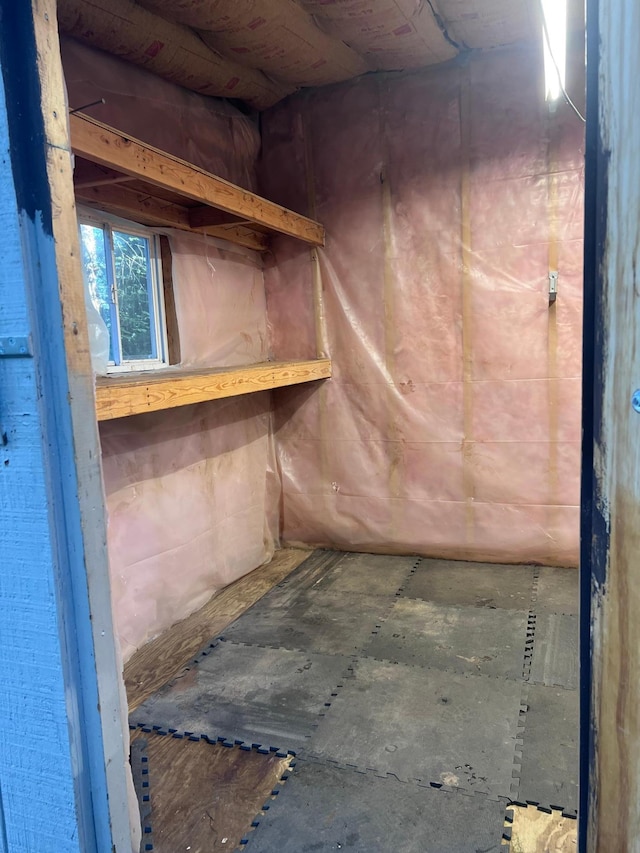 view of basement