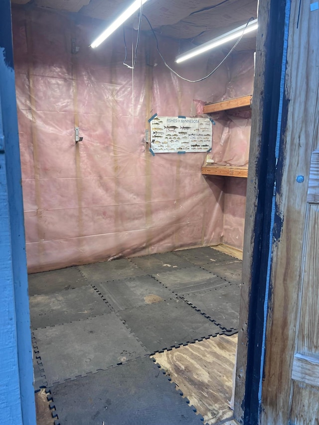 view of basement