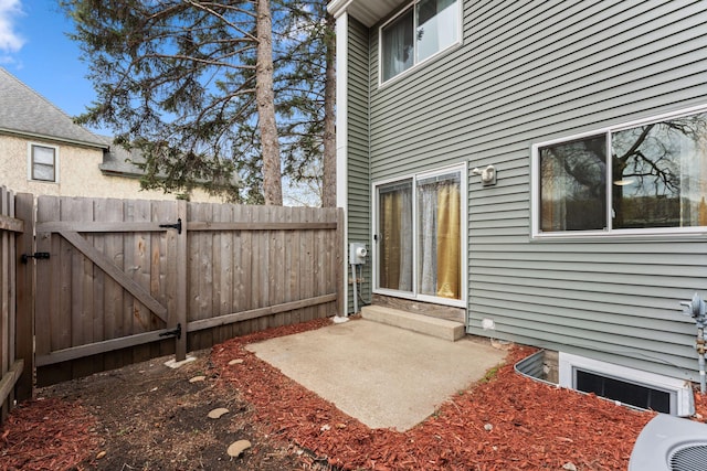 421 Robert St S, Saint Paul, MN 55107 - view of patio with fence and central AC unit