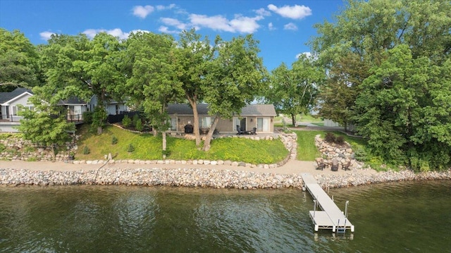 11831 Gulden Ave NW, Maple Lake, MN 55358 - back of property with a water view and a yard
