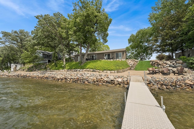 11831 Gulden Ave NW, Maple Lake, MN 55358 - dock featuring a water view