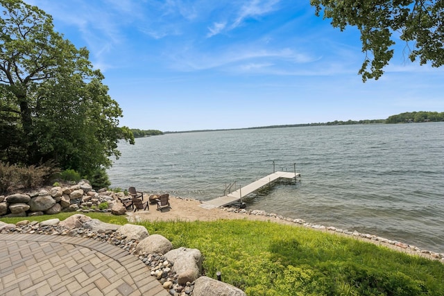 11831 Gulden Ave NW, Maple Lake, MN 55358 - dock area featuring a water view