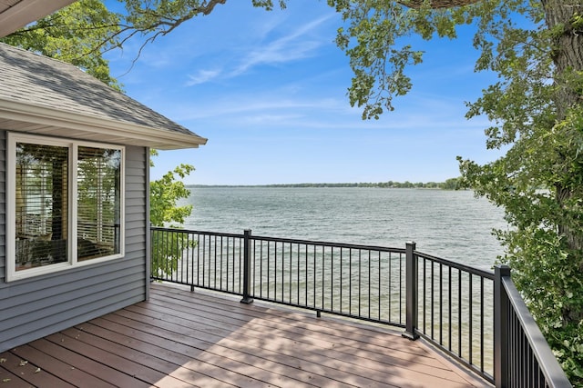 11847 Gulden Ave NW, Maple Lake, MN 55358 - wooden deck featuring a water view